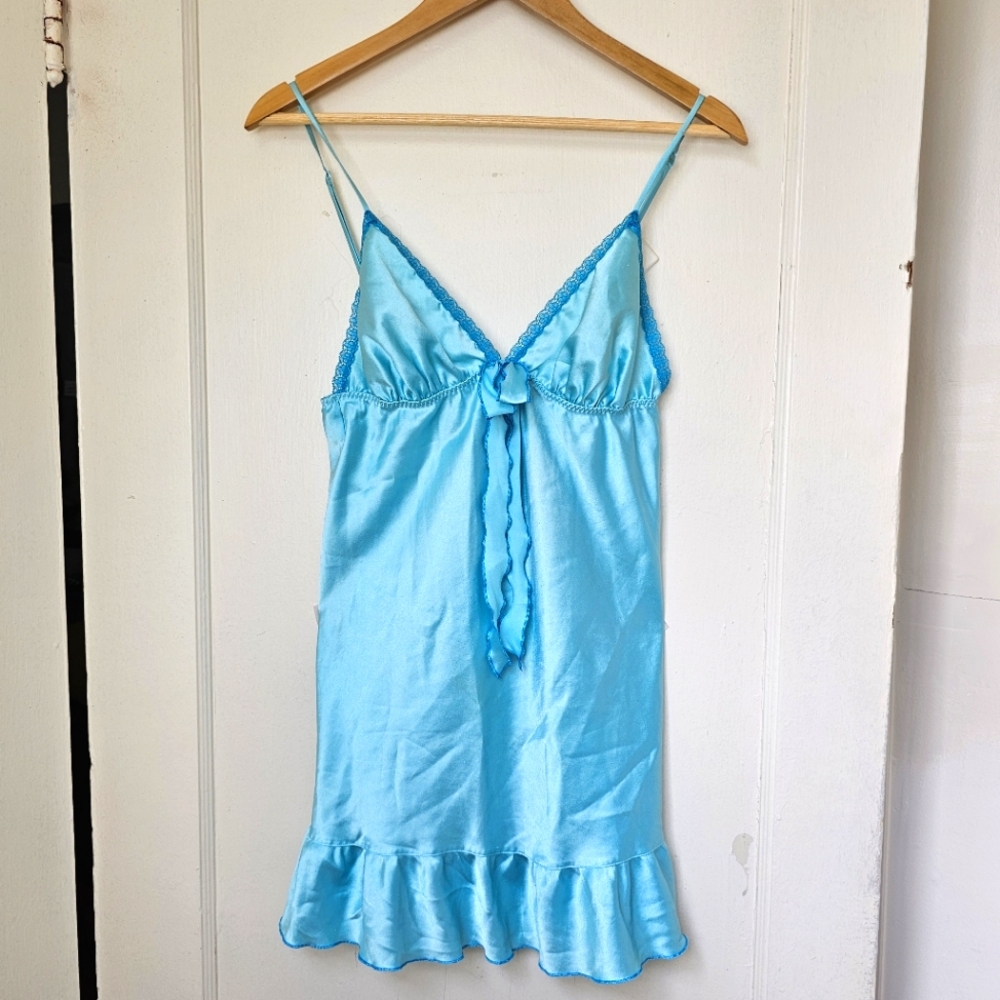 Vintage VS satin chemise slip (S)